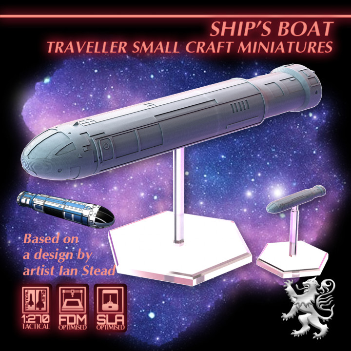 Ian Stead - Traveller Ship's Boat Miniature image