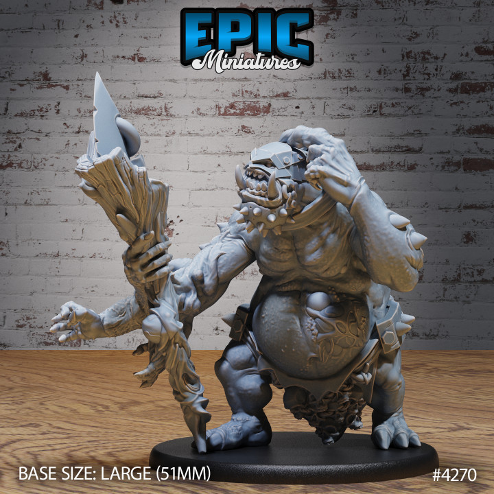 3D Printable Troll Mutant Confused / Evil Ogre / Male Sewers Beast ...