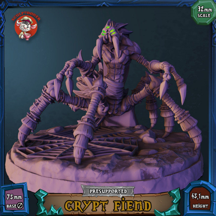 Crypt Fiend - 32mm scale pre-supported miniature