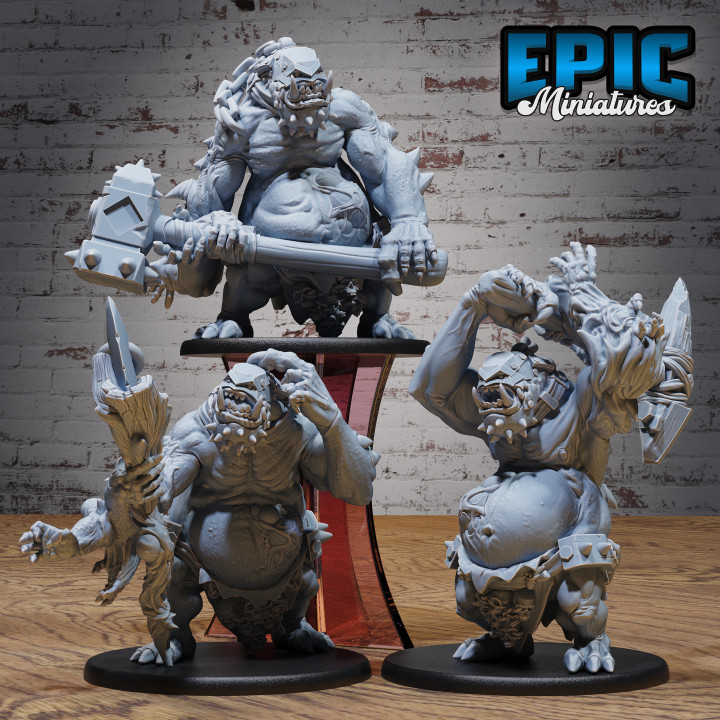 Troll Mutant Set / Evil Ogre / Male Sewers Beast / Pipe System Port Guard / Giant Humanoid / Underground City Crew / Siege Servant image