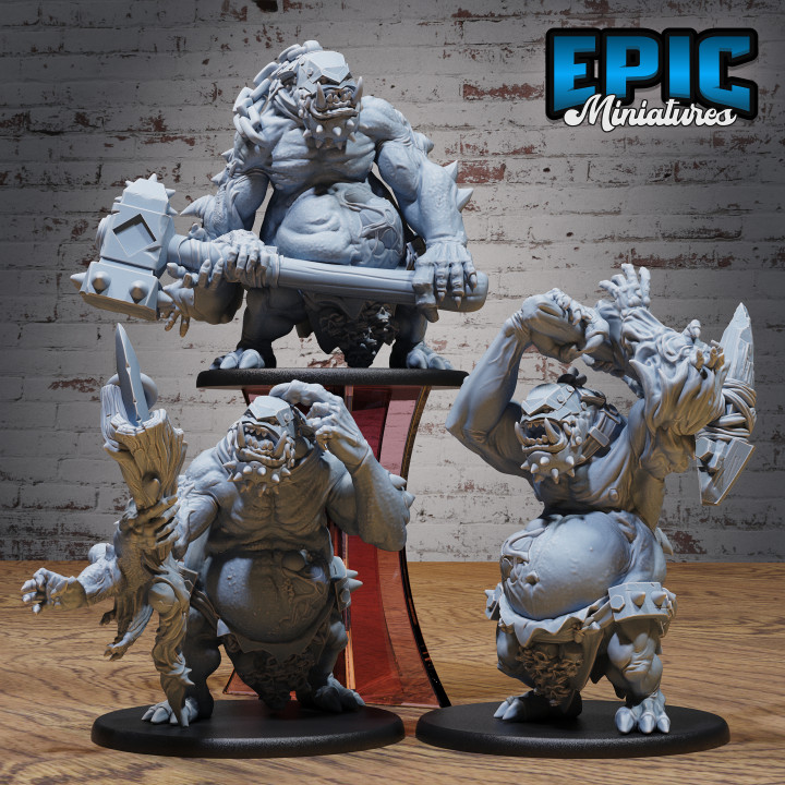 3D Printable Troll Mutant Set / Evil Ogre / Male Sewers Beast / Pipe ...