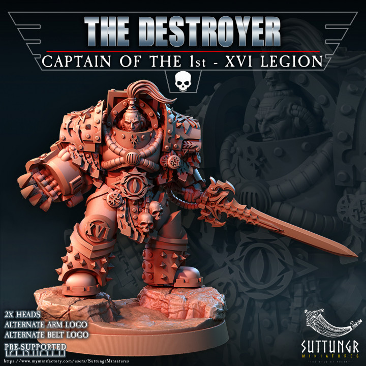 The Destroyer - Captain of First Company - XVI Legion - Pre-supported