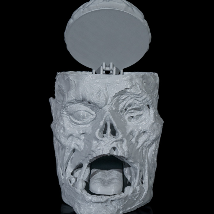 3D Printable Zombie Cookie Jar by Stlflix