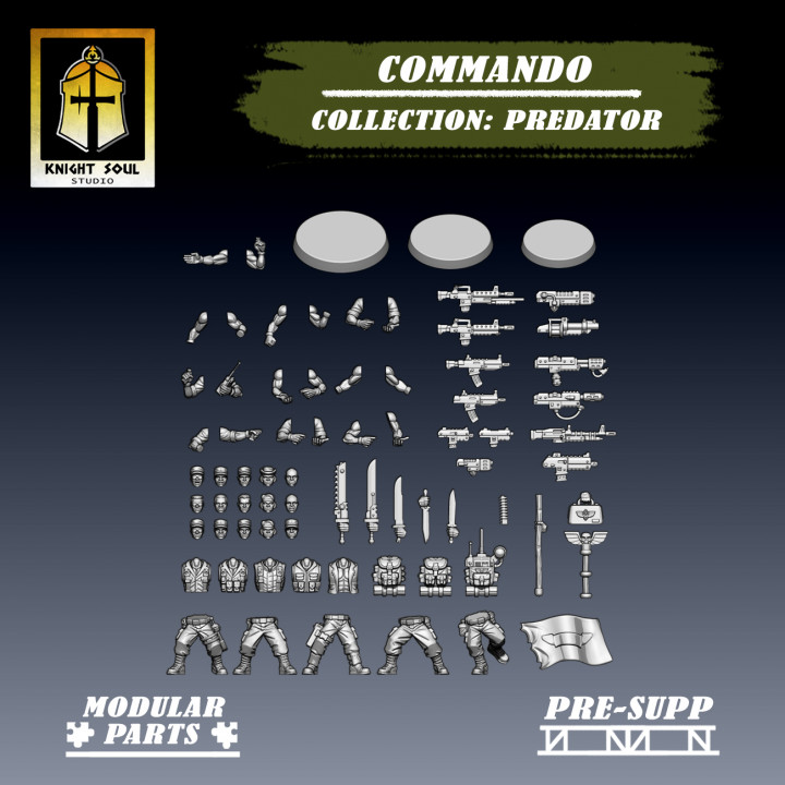 3D Printable Commando Collection: Predator by KNIGHT SOUL Studio