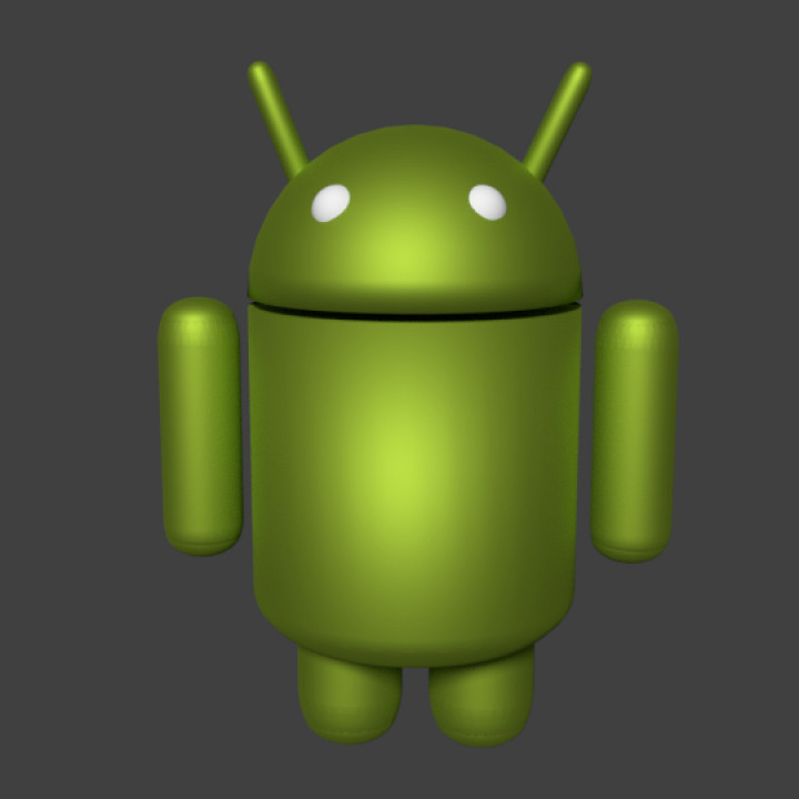 Android Bot 3D Model - Ready for Your Touch! image