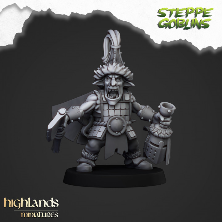 Steppe Goblin Hero - Highlands Miniatures image