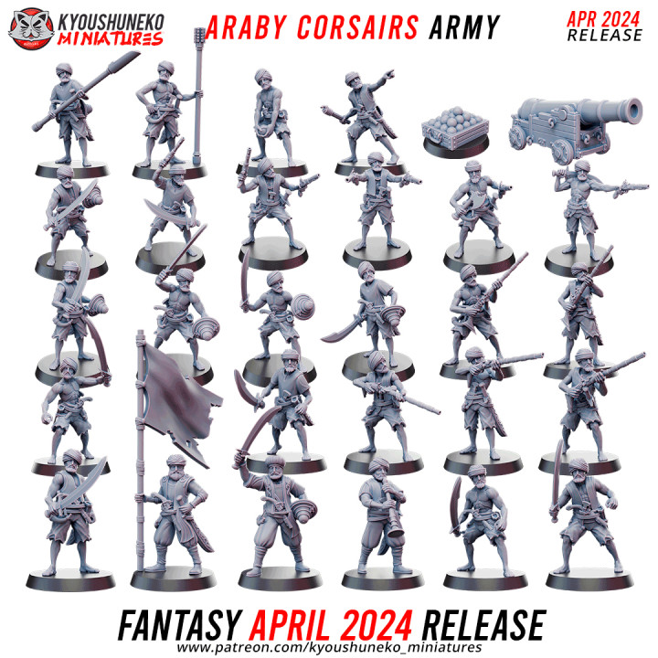 April Fantasy 2024 Release  - Araby Corsair Army image