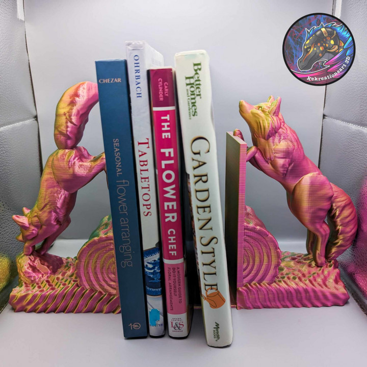 Jumping Fox Bookends, Shelf Decor