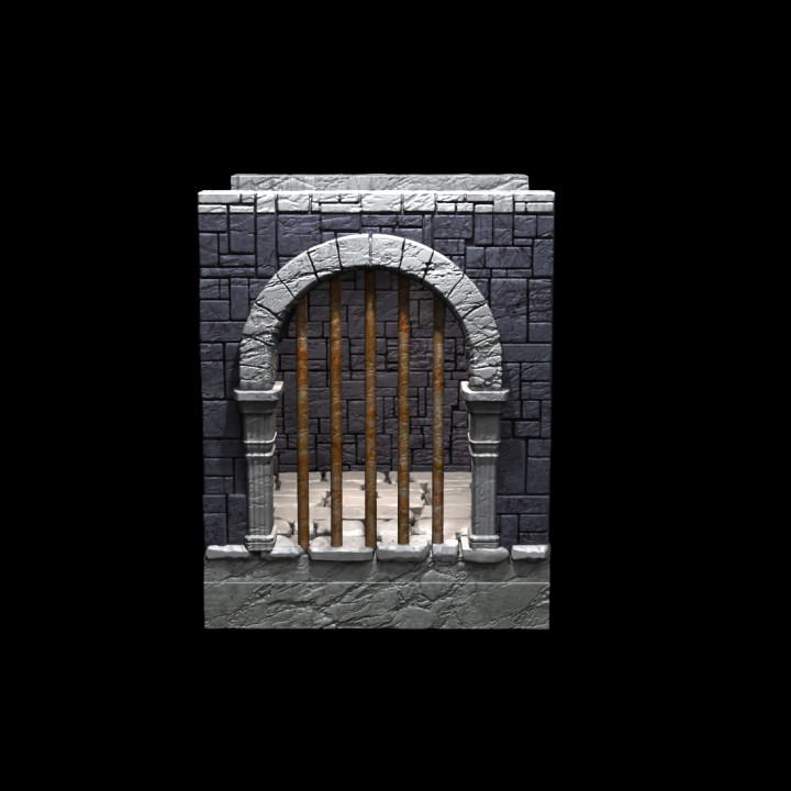 DRMA03 Castle Jail Diorama :: Game Pop Dioramas :: Black Blossom Games image