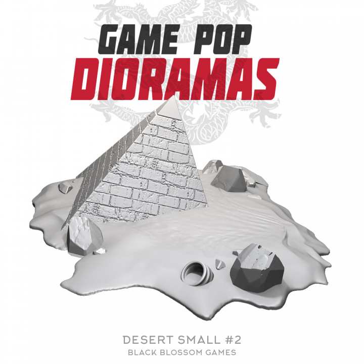 DRM002 Desert S2 Diorama :: Game Pop Dioramas :: Black Blossom Games image