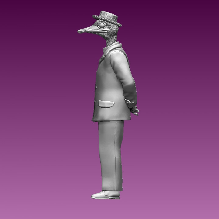 3D Printable ostrich man by Tishchenkov Dmitrii