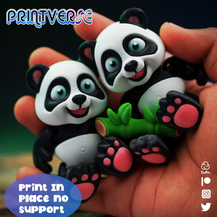 Flexy Print In Place Baby Panda image