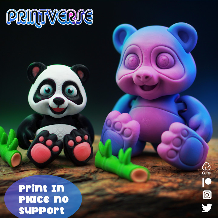 Flexy Print In Place Baby Panda image
