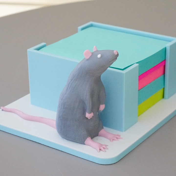 Rat Post-it dispenser image