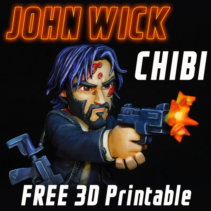 John Wick Chibi - Fee 3d Printable image