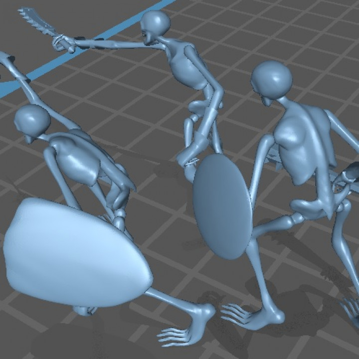 Skeleton Poses from Final Fantasy XI - Fan Art image