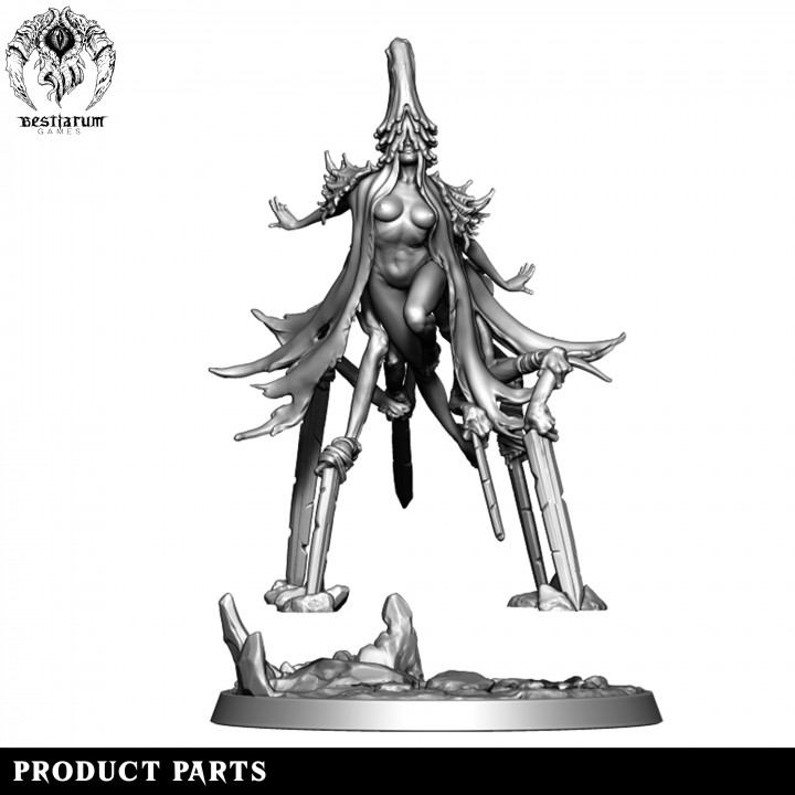 3D Printable Cabalists Remade Elf x 3 by Bestiarum Miniatures