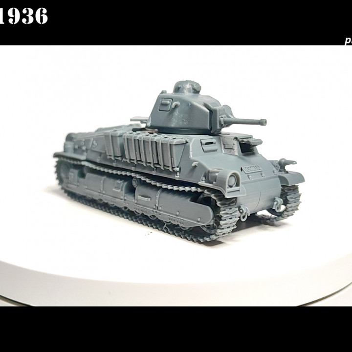 3D Printable Somua S35 by Counlane Models