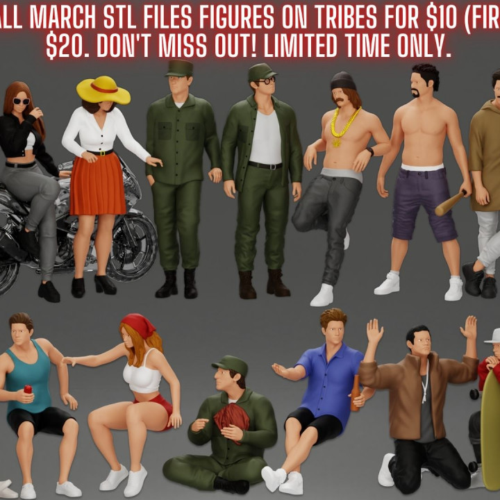 🔥 Last chance deal! Get all March figures from Tribes ✅ image
