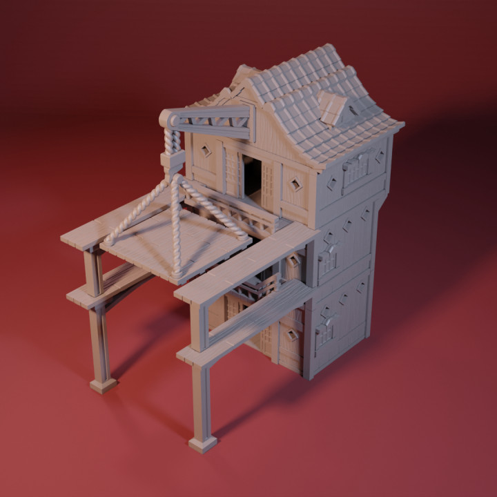 3D Printable Airship Port by Steam Tatsu