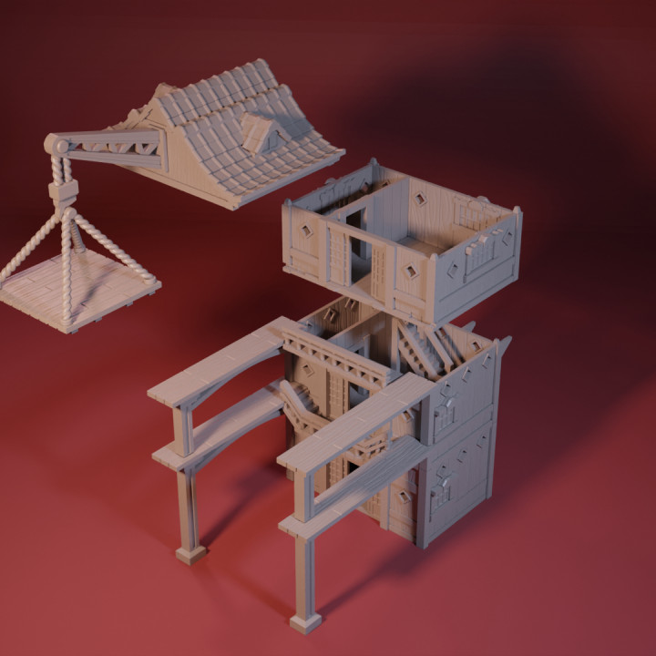 3D Printable Airship Port by Steam Tatsu