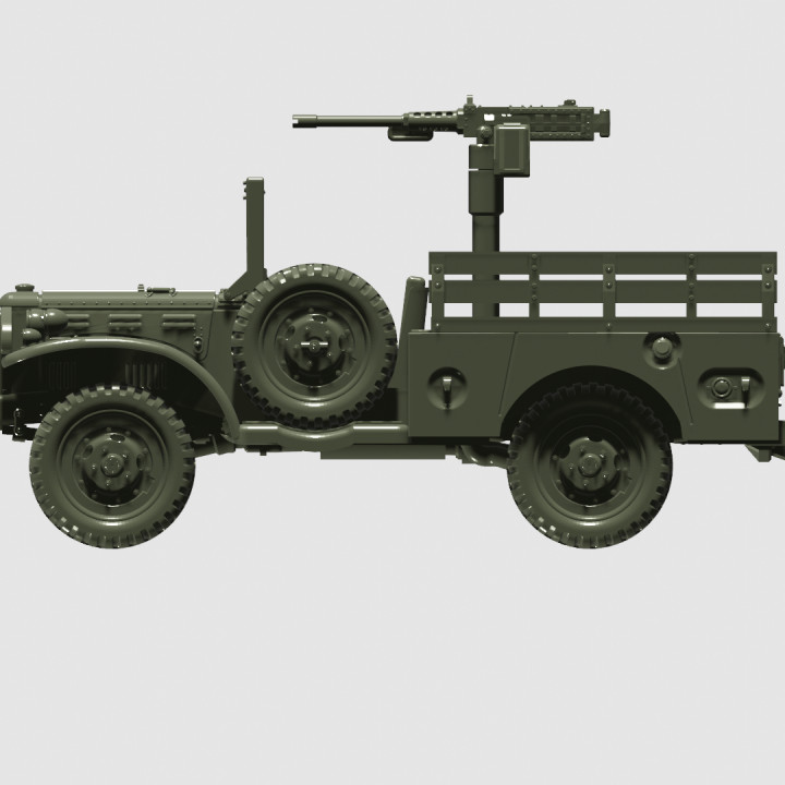 Dodge WC51-52 with winch + machine gun + 60mm mortar (US, WW2) image