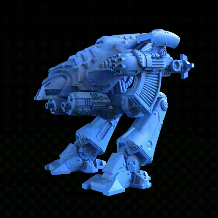 IMPERIAL - BIG D - 28mm Print ready supported Mech image