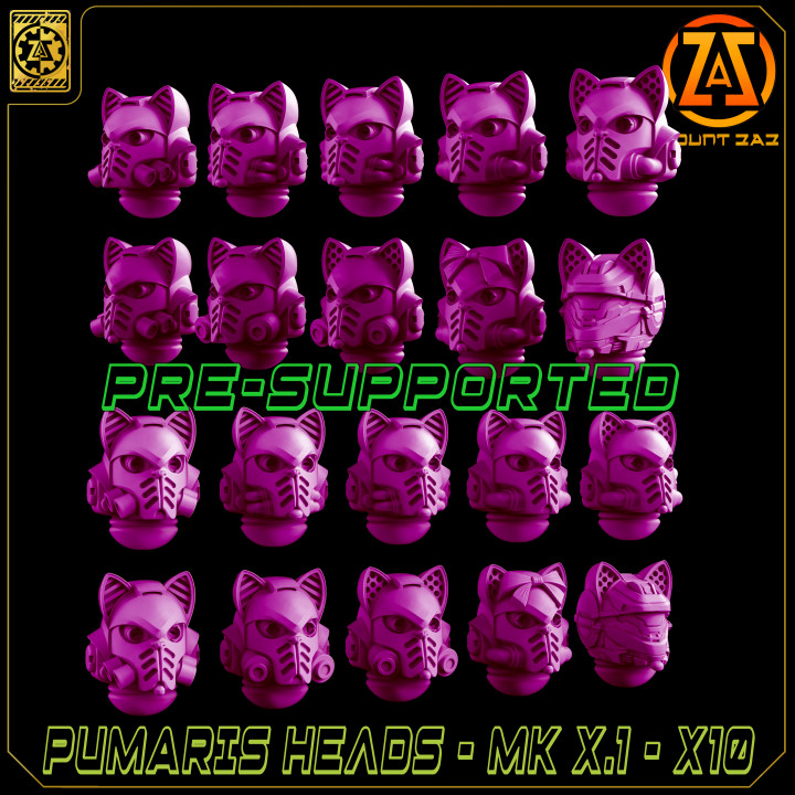 PURMARIS - CAT - HEADS / HELMETS + Halo Kitty