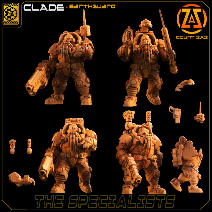 CLADE SPECIALISTS - Leader/Comms/Scanner/Medic