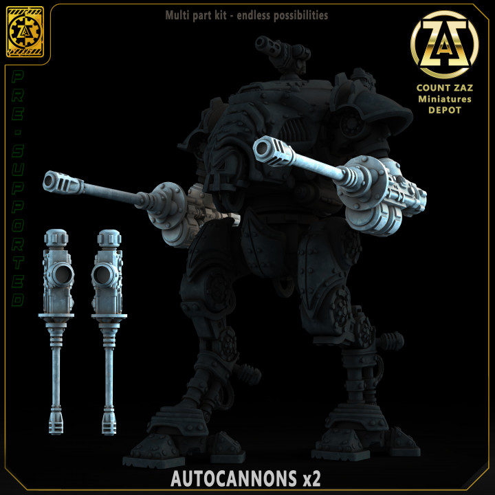 FREE SAMPLE - ACK ACK CANNONS - x2 - Armour-Gear S Class -