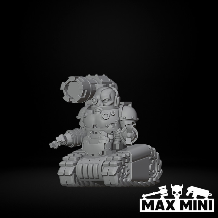 3D Printable Half Guard Tracked Cyborg by Max Mini