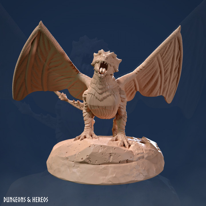Dragon  - Faerie Dragon - Dragon Miniature - Wyvern image