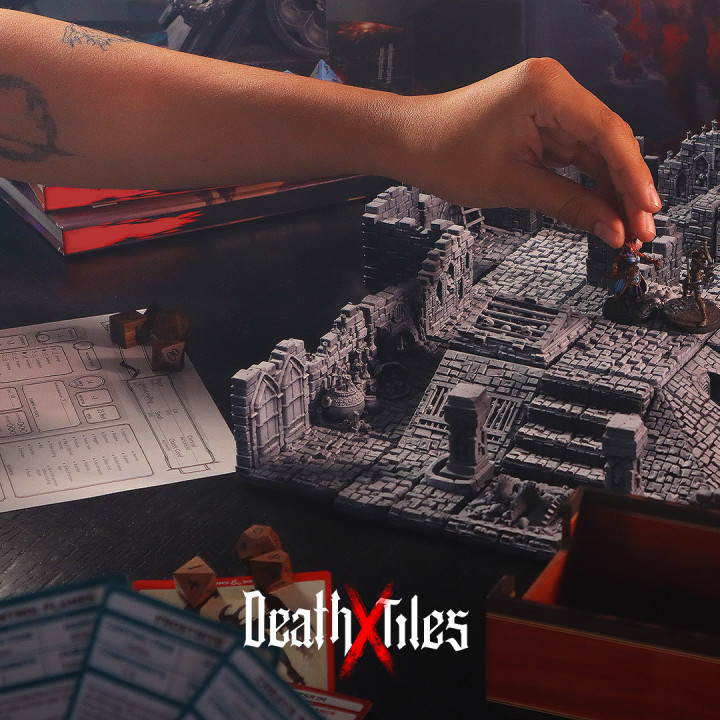 3D Printable Death x Tiles - Complete Dungeon Set (Supportless) by ...