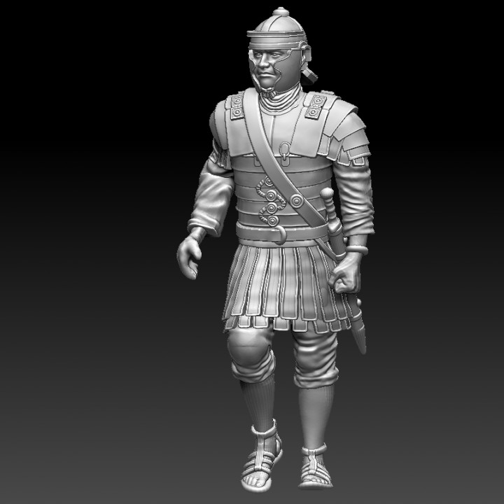 3D Printable Roman infantry 180 AD - Set 2 by Uwe