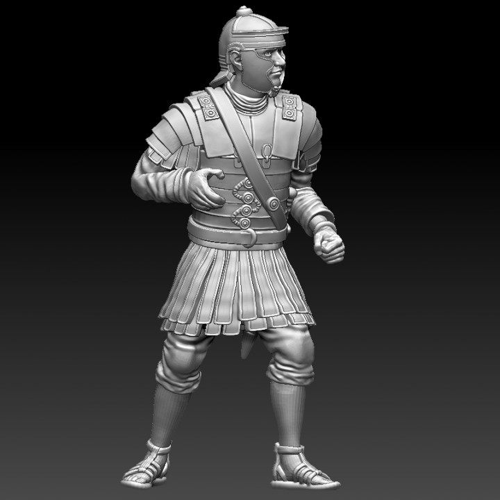 3D Printable Roman infantry 180 AD - Set 2 by Uwe