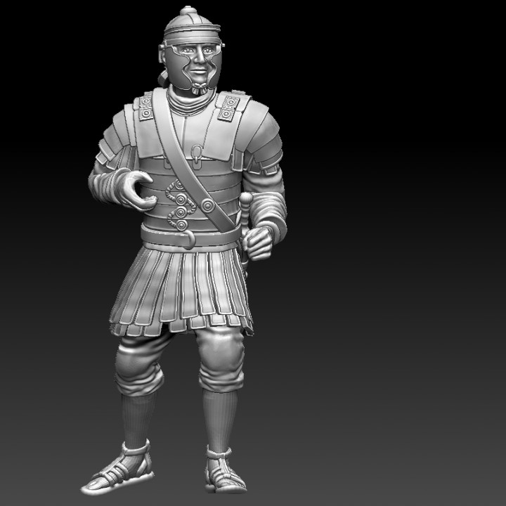 3D Printable Roman infantry 180 AD - Set 2 by Uwe