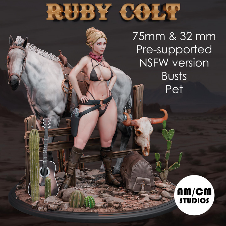 Ruby Colt Pin-Up (Commercial license) image