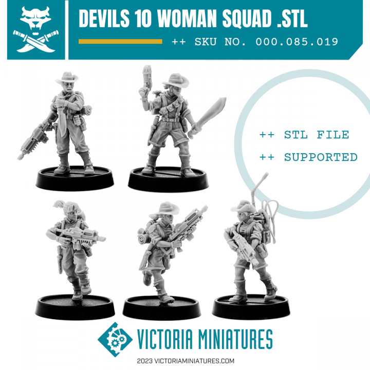 Van Diemen's World Devils Female Modular Squad. image