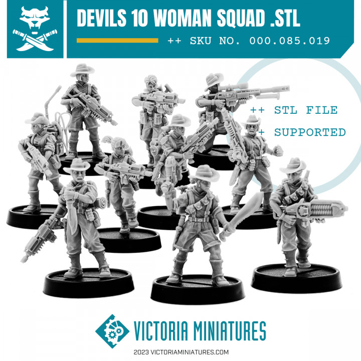Van Diemen's World Devils Female Modular Squad. image