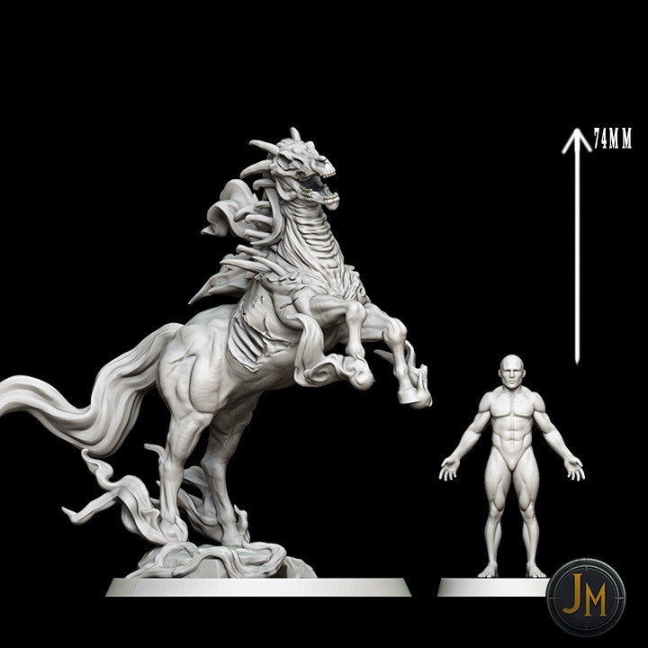 3D Printable Spectral Horse by Jandro Marquez