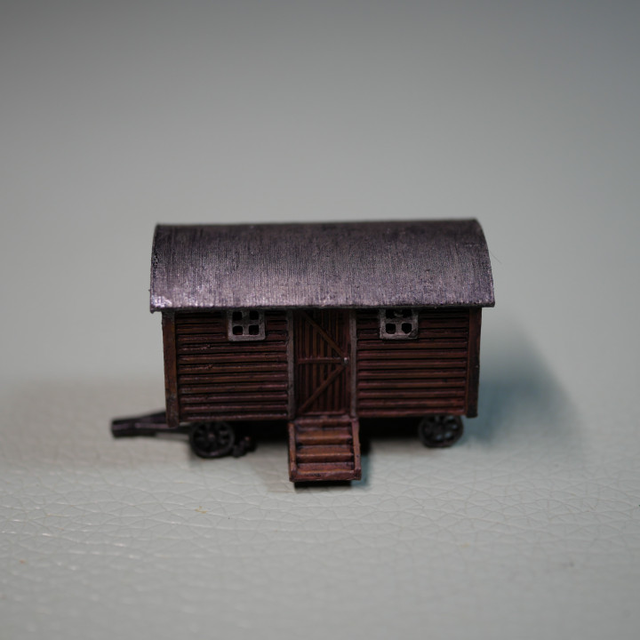 Shepherds Hut For N-scale Model Train Layout image