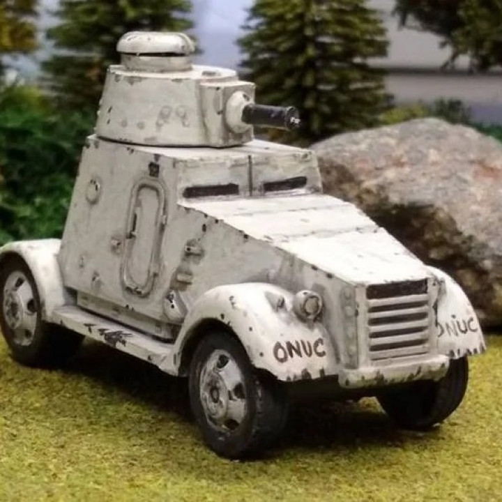 Ford MkVI 6 Armoured car 1/72 20mm wargame model Elhiem image