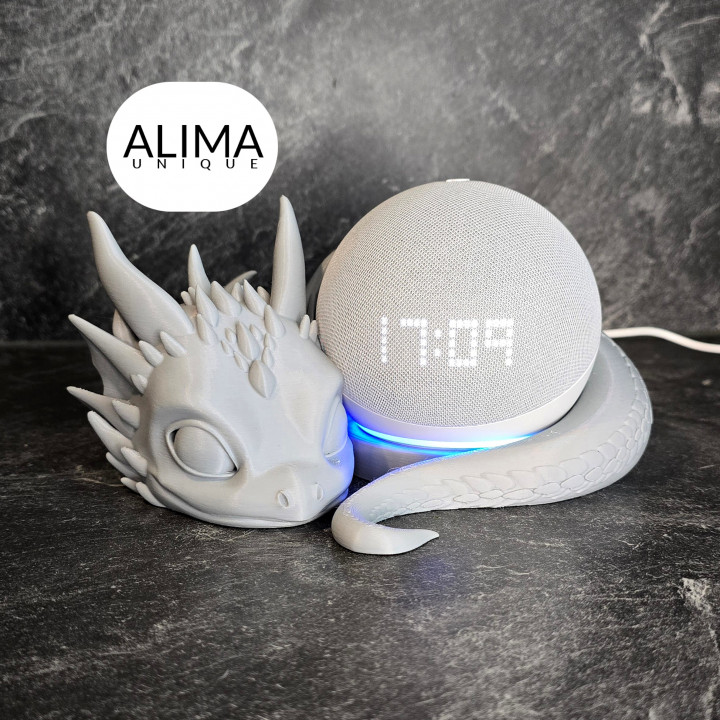 Lying baby dragon - compatible with Amazon Dot image