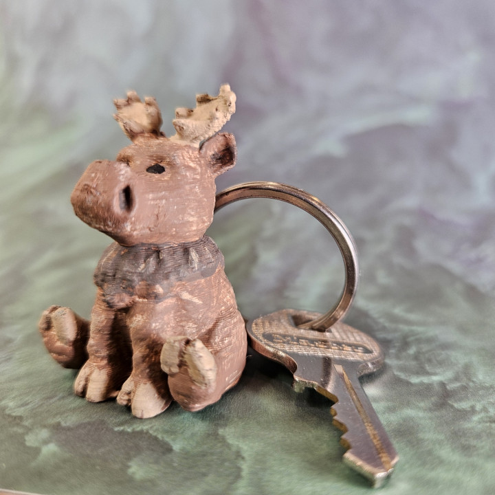 Mini Moose keychain image