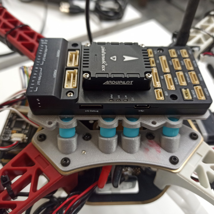 3D Printable PIXHAWK 6X/6C MOUNT FOR F450 DRONE FRAME by G G