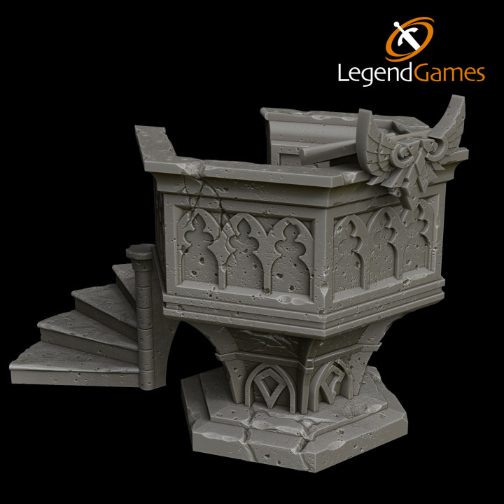 LegendGames Gothic Ruins Pulpit set