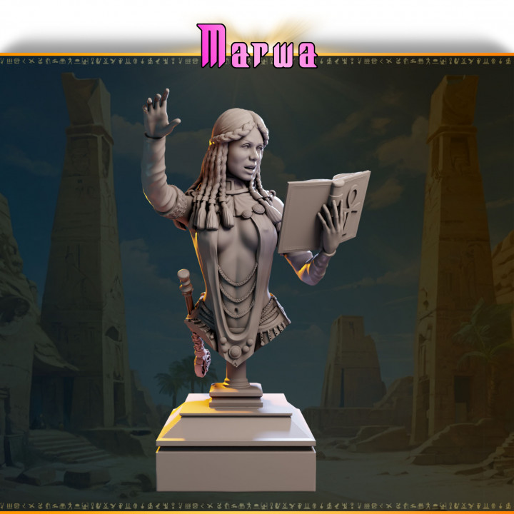 Marwa bust from Ladies of the Desert's Cover