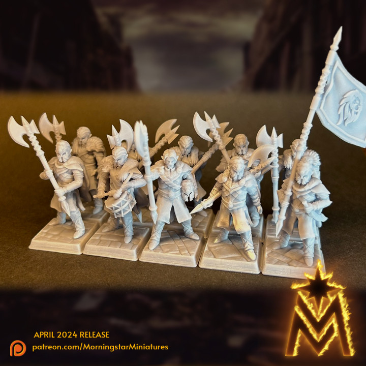 High Elf Lion Guard | 32mm Scale Presupported image