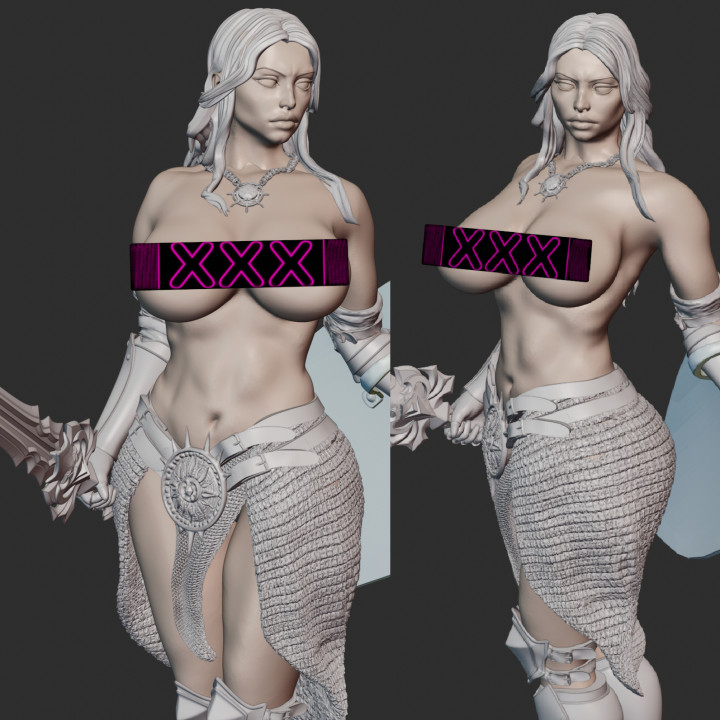 Paladin of the Crown "Beatrix" (NSFW) STL FILE image