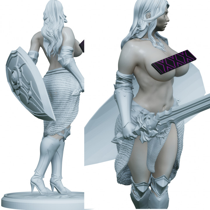 Paladin of the Crown "Beatrix" (NSFW) STL FILE image